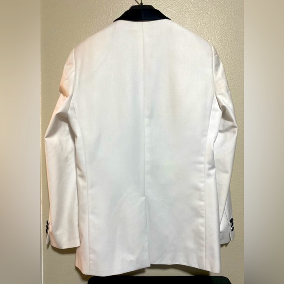 Mens Tazio Italy One Button Solid Satin Shawl Collar Dinner Jacket - Picture 2 of 16